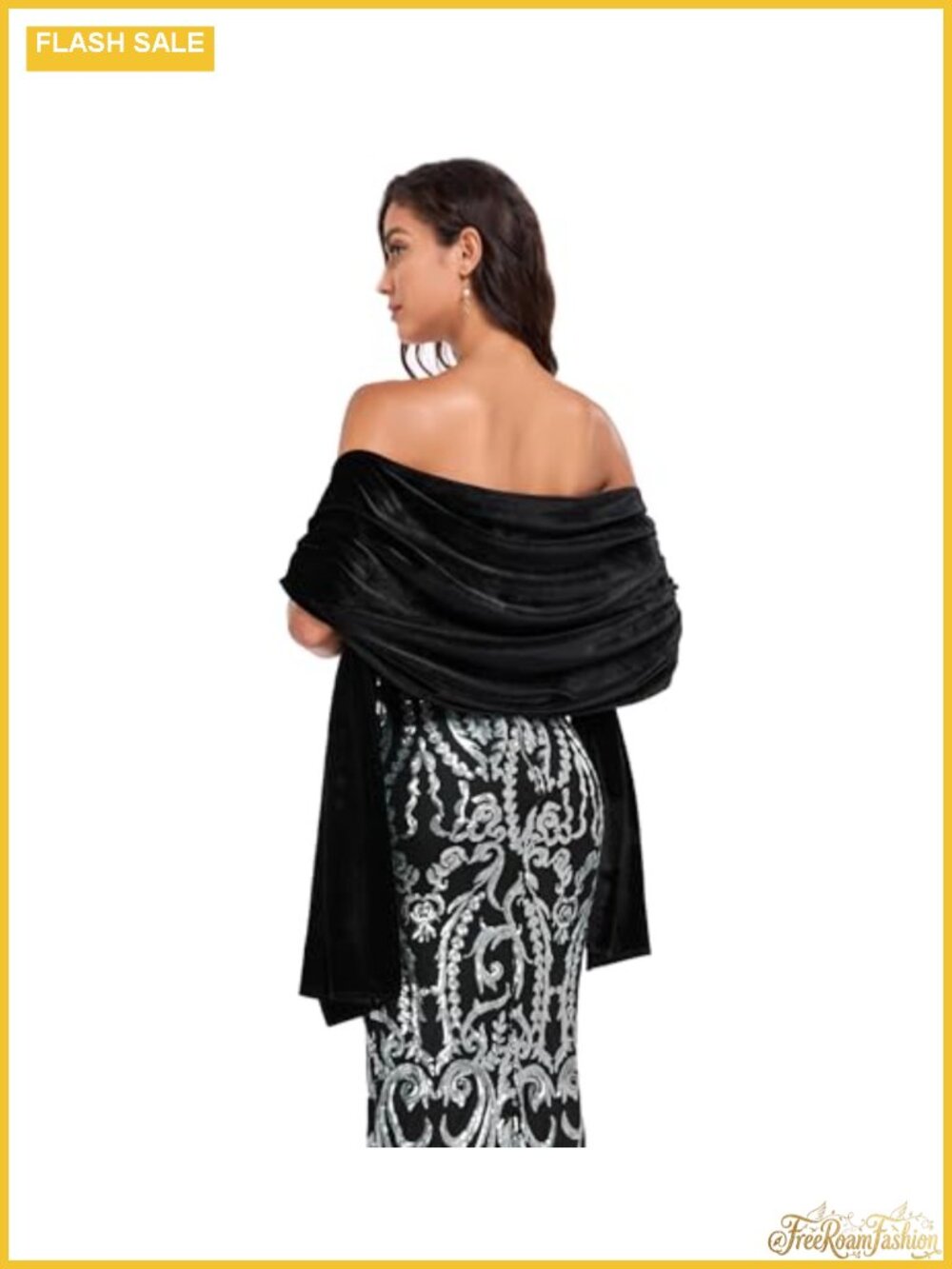 Velvet Shawl Wrap Women Evening Bridesmaid Winter Cover Up